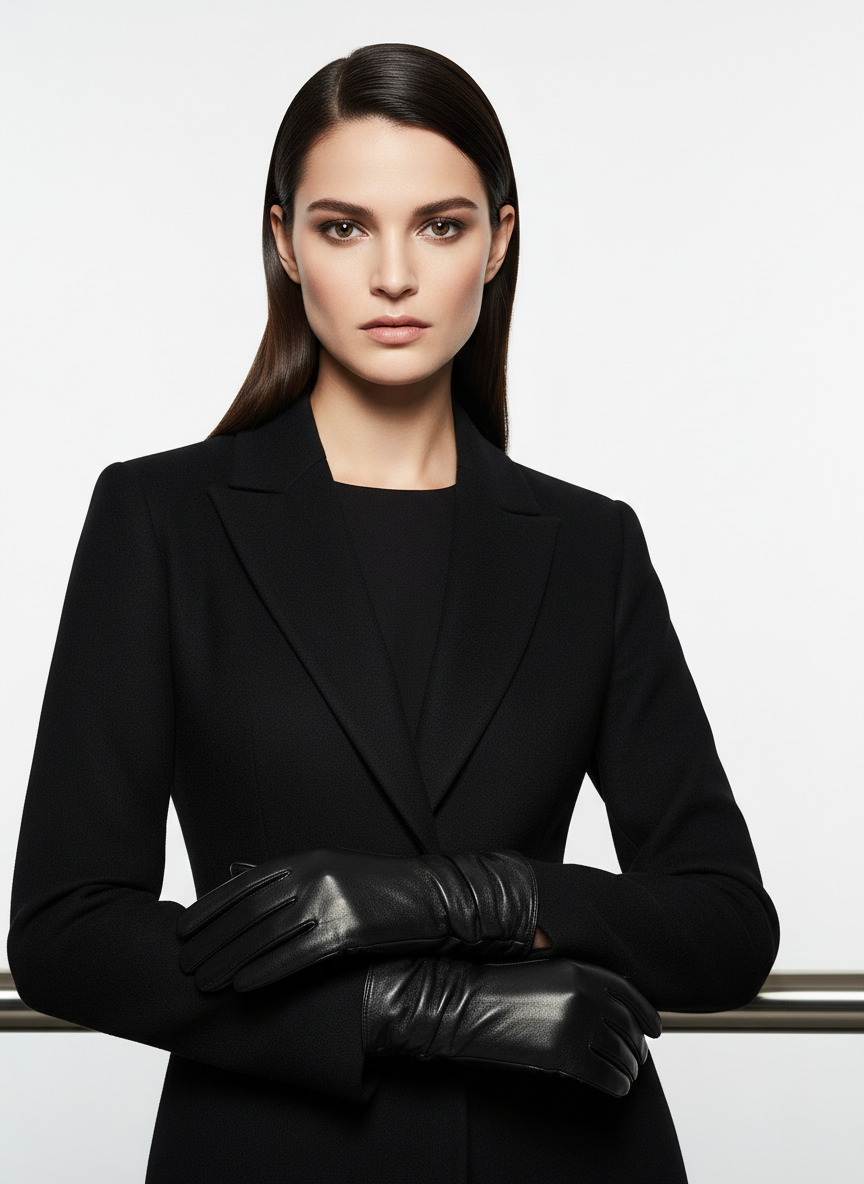 2261 Handschuh – Lammleder – Zubehör – Schwarz