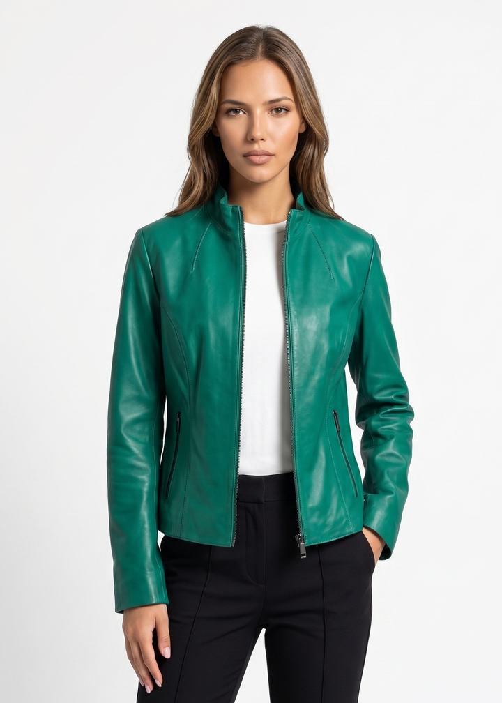 Manon, 55 cm. - Lamm-Dior-Leder – Damen – Neugrün
