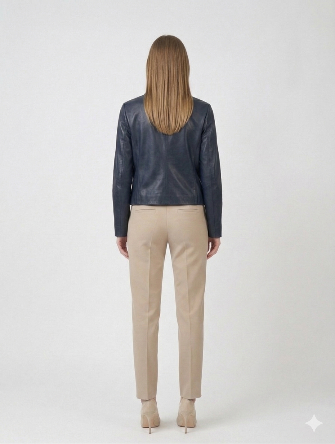 Kana, 52 cm. - Lamb Dior Bonded Leather-Dames - Zwart