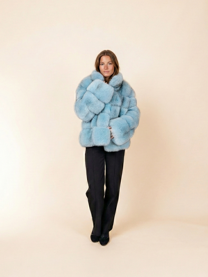 Virginia, 60 cm. - Blauer Fuchs - Damen - Türkis