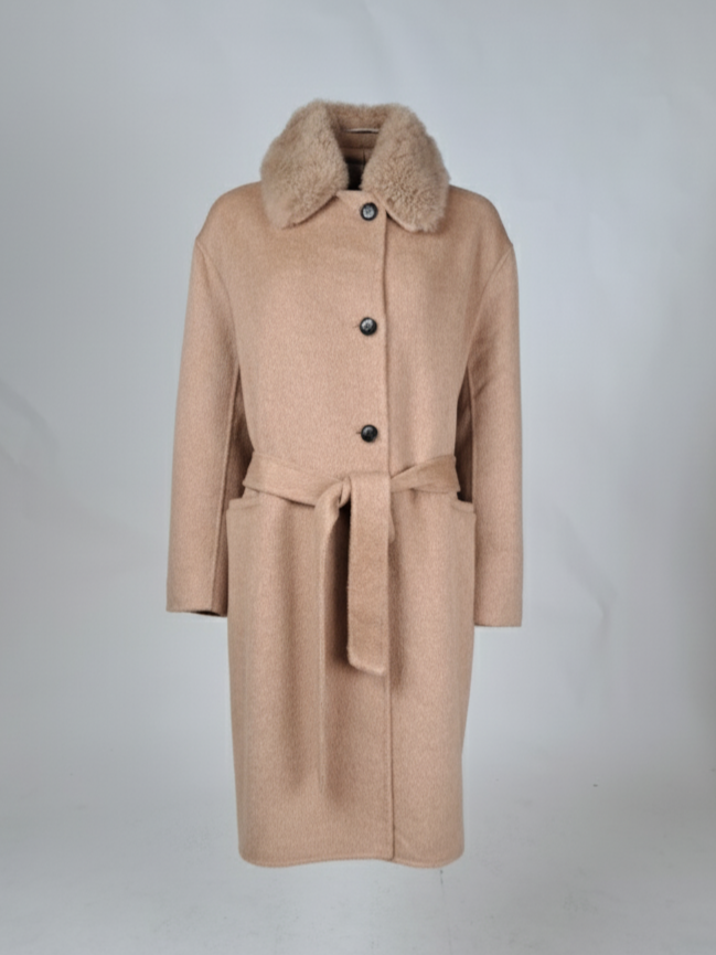 Hava & Hava, 100 cm. - Krage - Ullblandning - Dam - Kamel