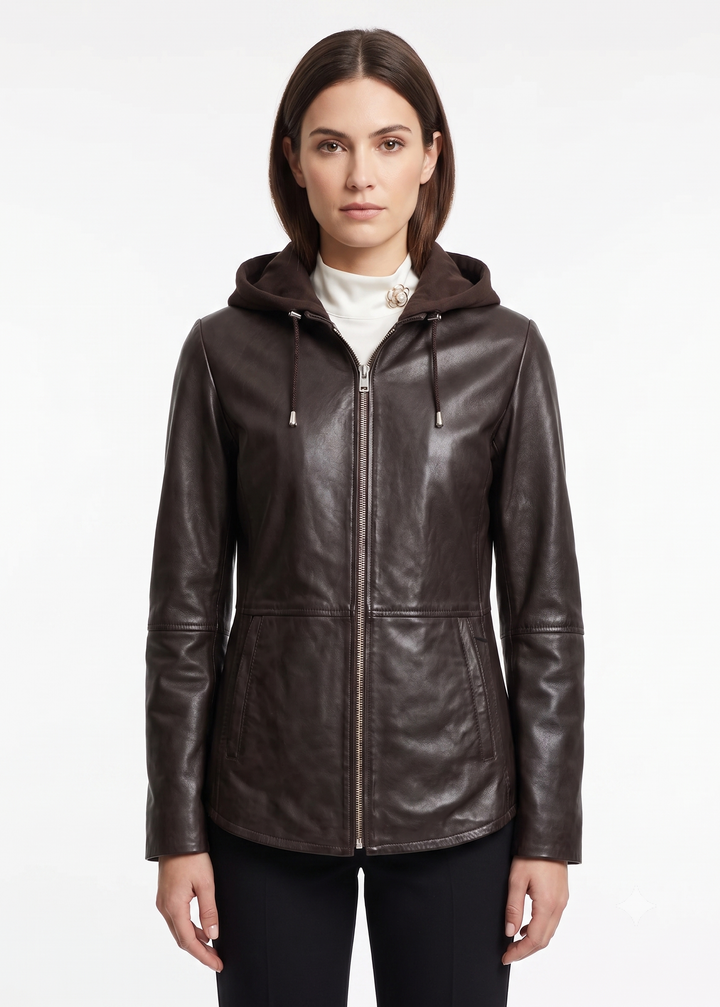 Hollis, 65 cm. - Pelle di pecora - Donna - Marrone scuro