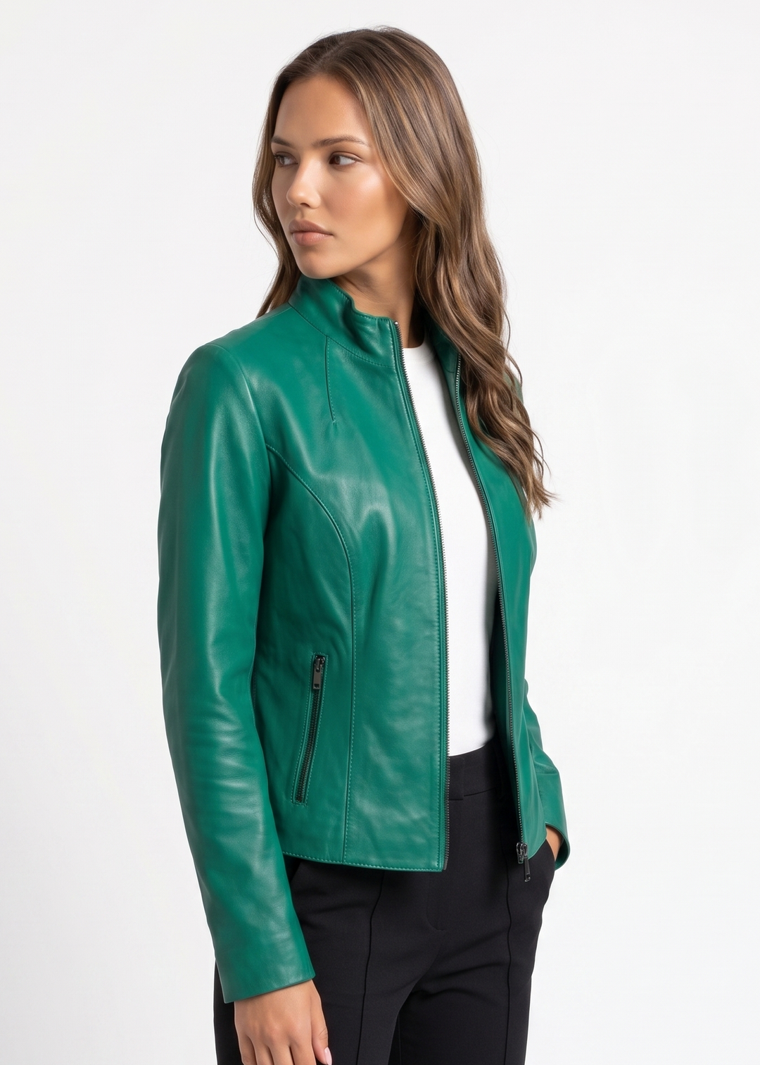 Manon, 55 cm. - Lamm-Dior-Leder – Damen – Neugrün