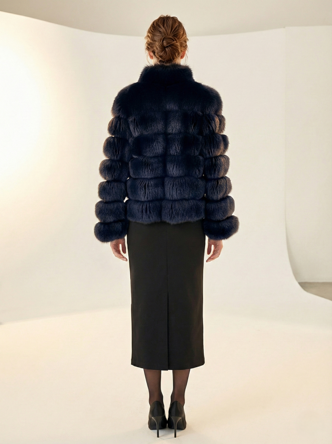 Virginia, 60 cm. - Sininen kettu - Naiset - musta.