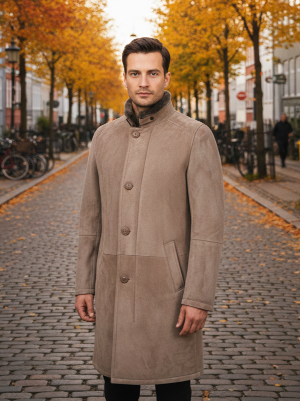 Carlo, 100 cm. - Krave - Ruskindslam - Mand - Mørk eg