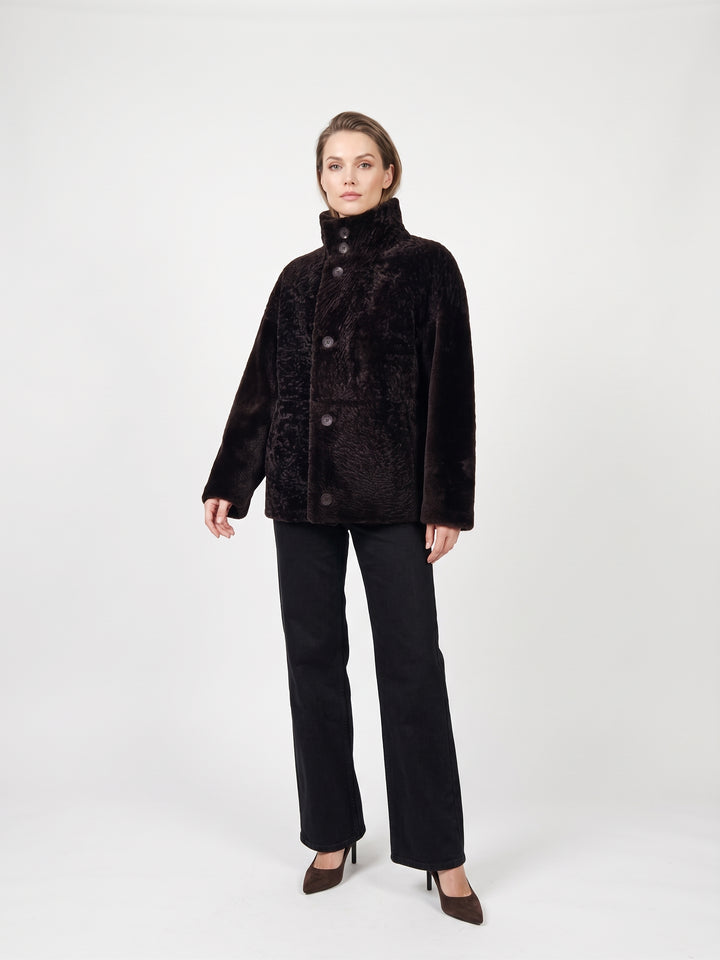 Jude, 65 cm. Nappa Lamb - Women Dark Brown