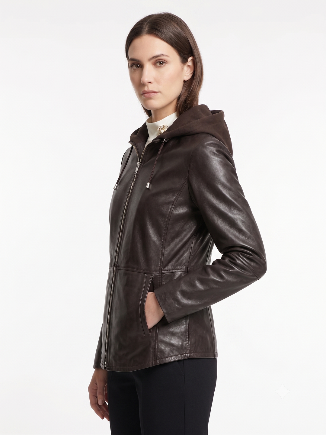 Hollis, 65 cm. - Pelle di pecora - Donna - Marrone scuro