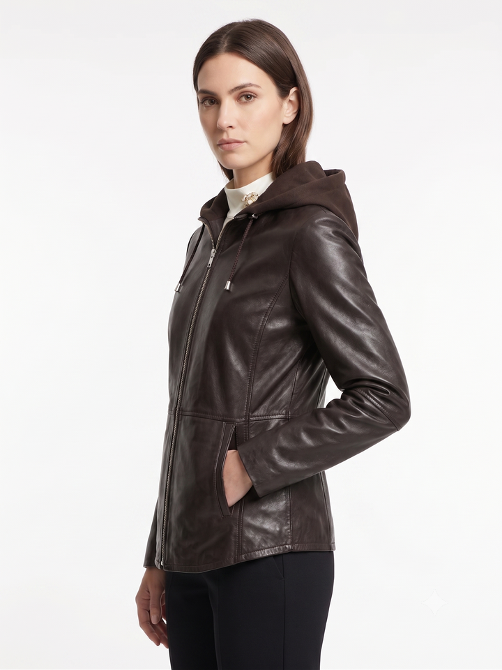Hollis, 65 cm. - Pelle di pecora - Donna - Marrone scuro