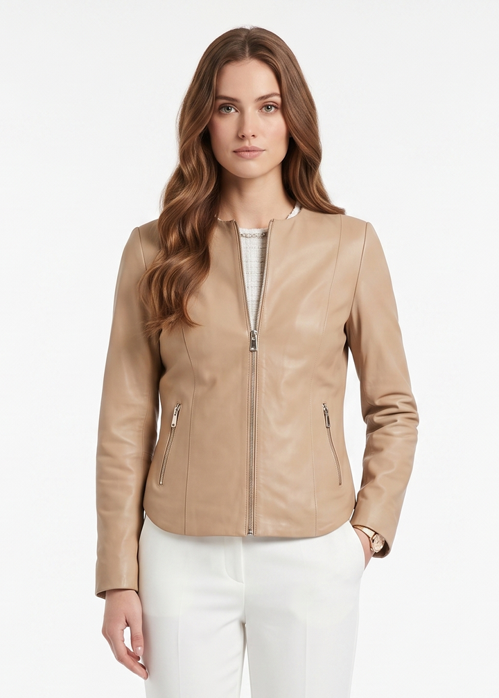 PP 108 - Confort, 60 cm. - Piel Cordero Malli - Mujer - Café
