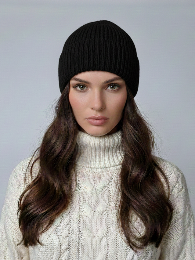 SY-1785 Hatt - 100% Ull - Tillbehör - Svart