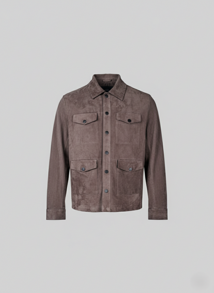 Gerhard, 65 cm. - Krave - Gede ruskind tykt læder - Mand - Mørkegrå