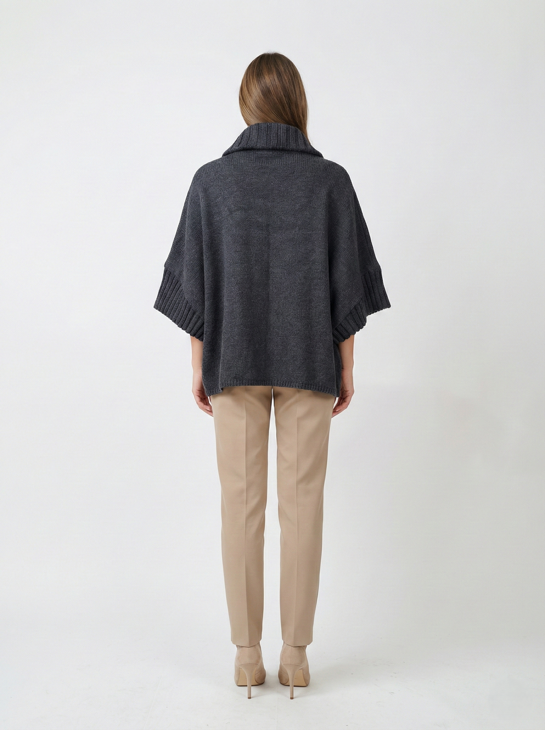 Flora Cape - Lamb Leather - Women - Black