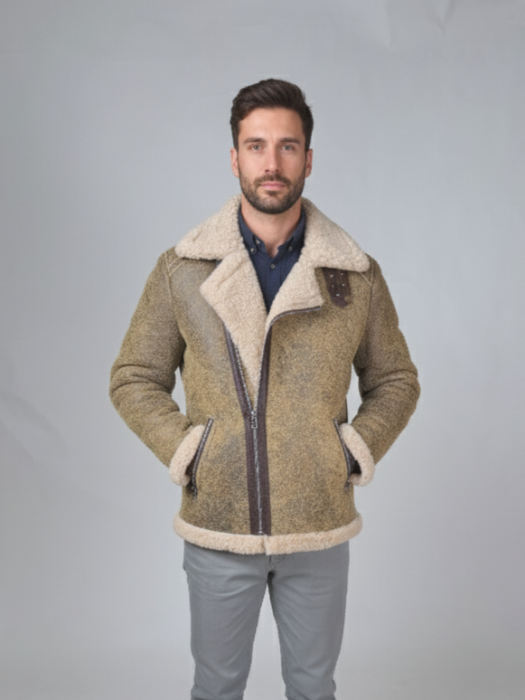 Irwing, 72 cm. - Lamb Crackle - Mand - Beige