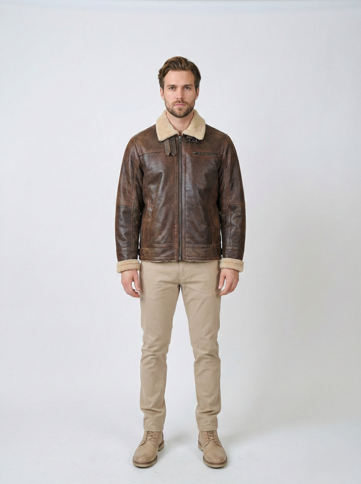 Biggles - Lamme Tornado Læder - Mand - Mellembrun