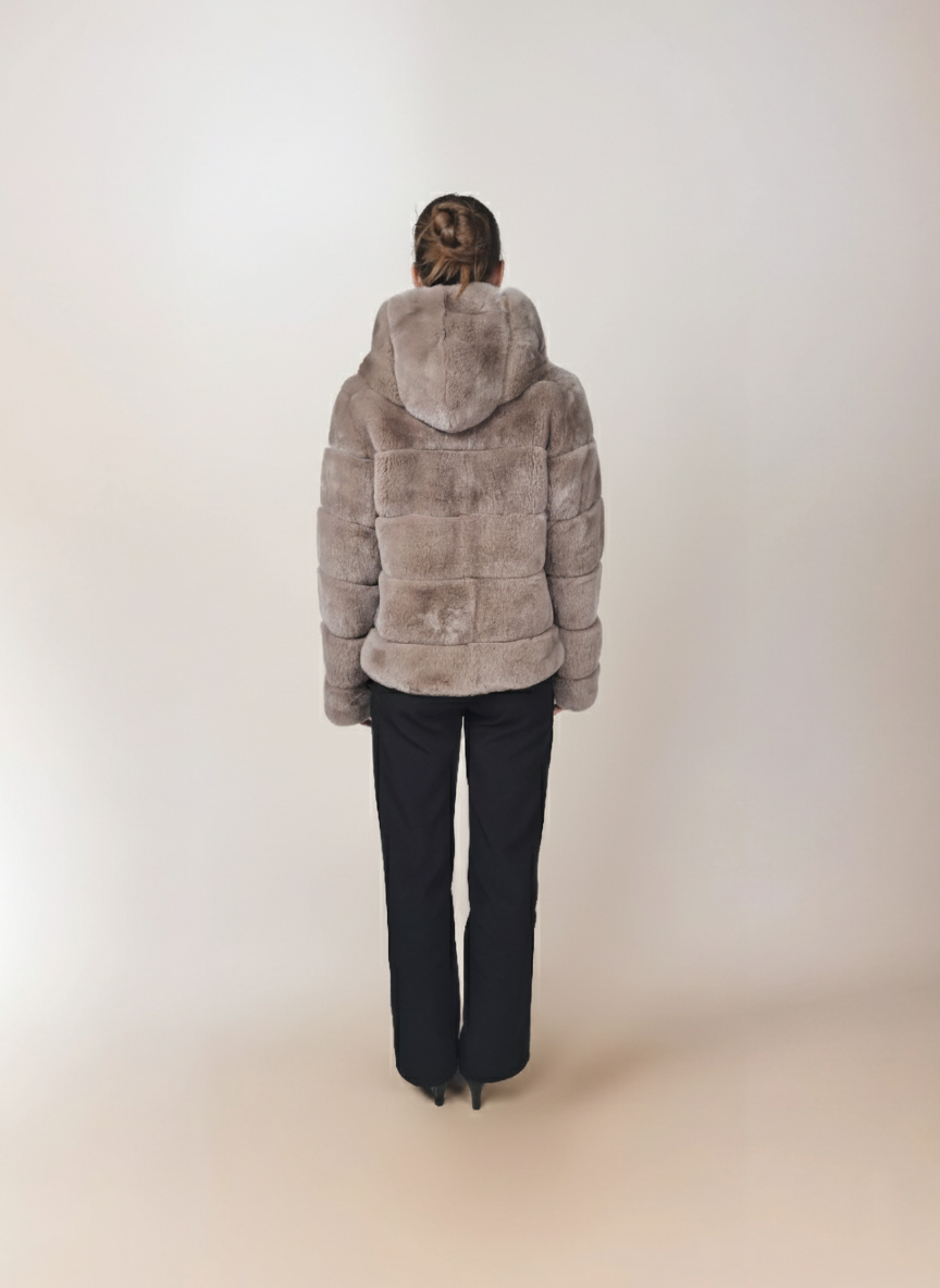 Petrovski, 60 cm. - Hood - Rex - Femmes - Cafe Latte