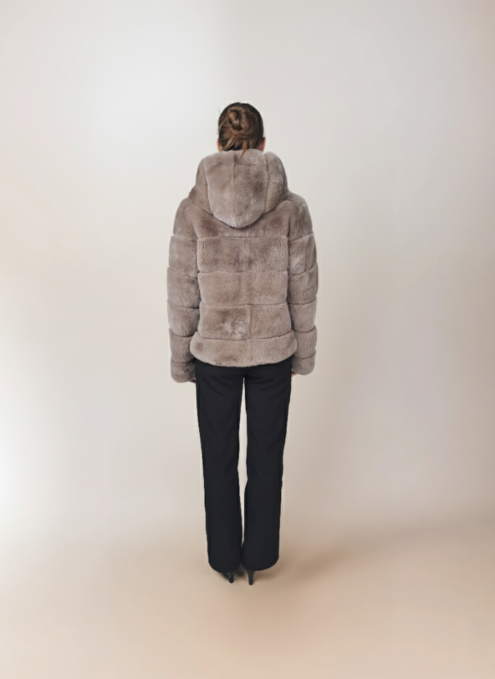 Petrovski, 60 cm. - Hood - Rex - Femmes - Cafe Latte