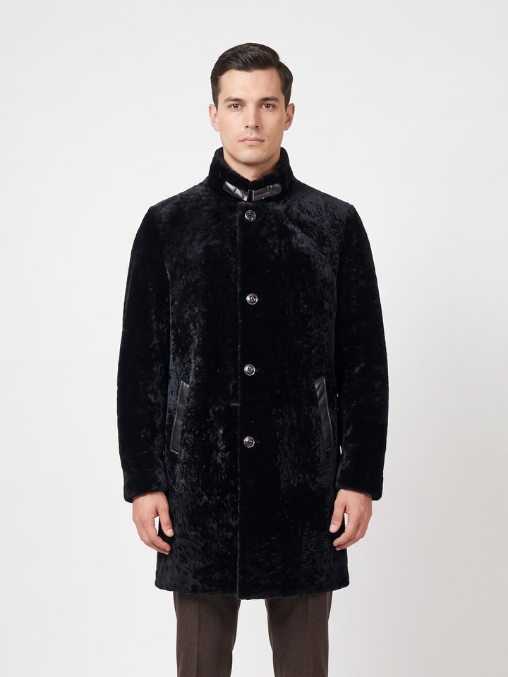Jallel, 100 cm. Wave Lamb - Man Black