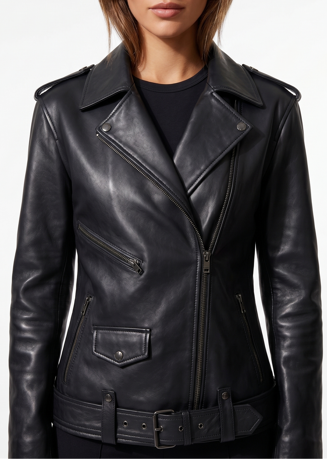 Illy, 62 cm. - Piel Cabra - Mujer - Negro