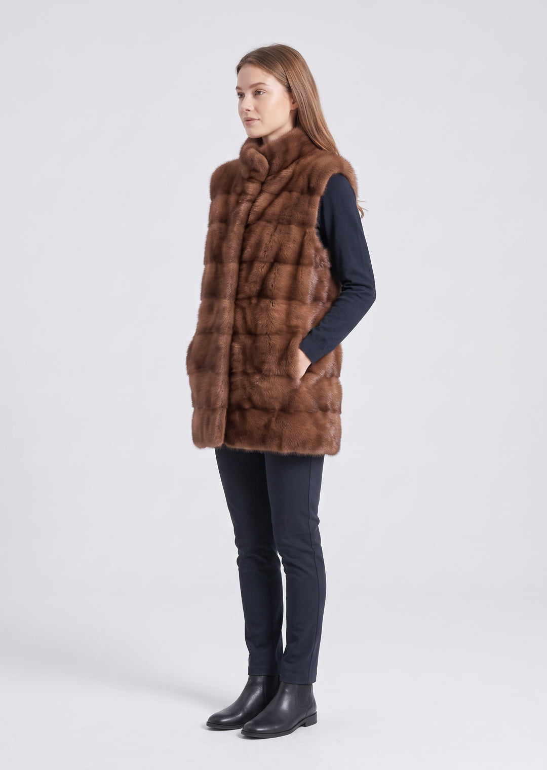 Nelly Vest, 70 cm. - Minkur - Konur - Pastel