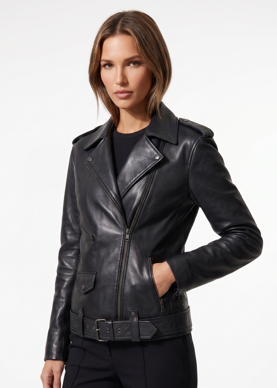 Illy, 62 cm. - Piel Cabra - Mujer - Negro