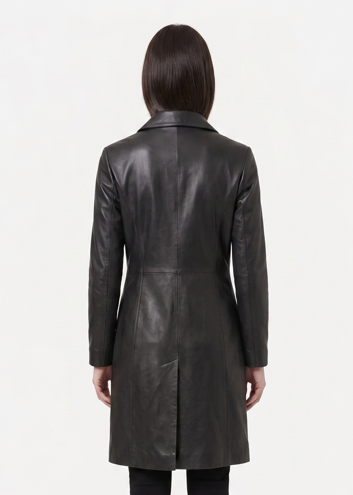 Erika - Lamb Thin Malli Leather -Dame - Sort