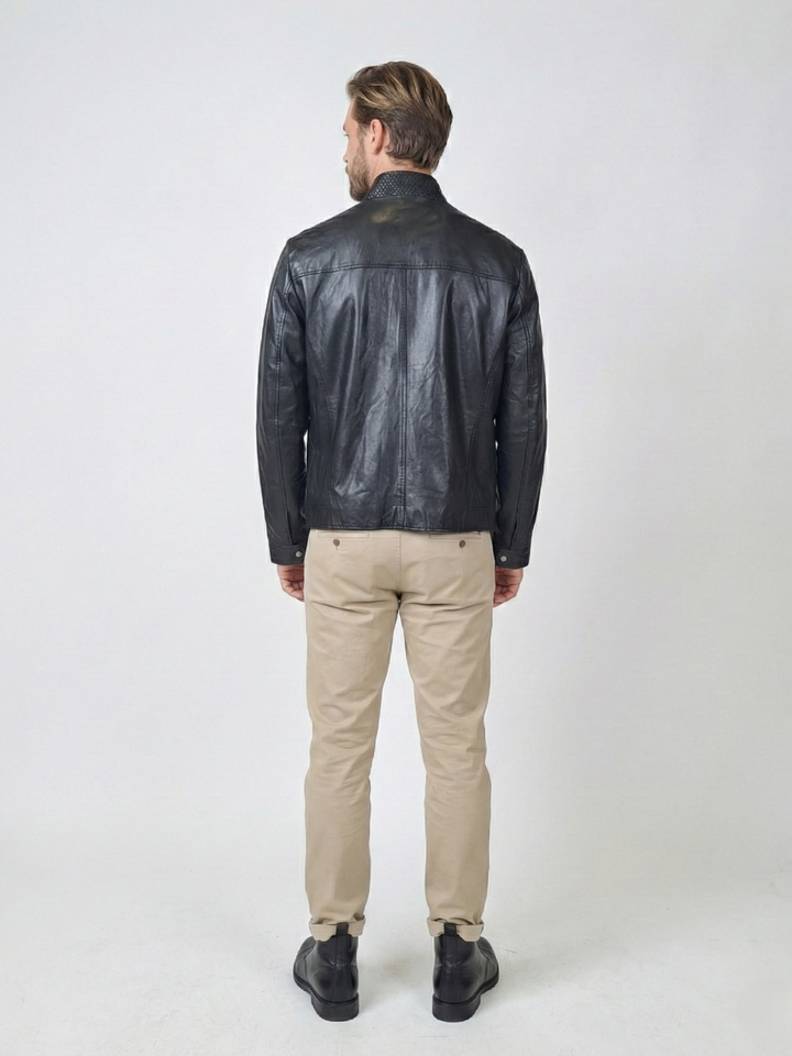 Mens 3535, 68 cm. - Lamb Leather - Man - Black