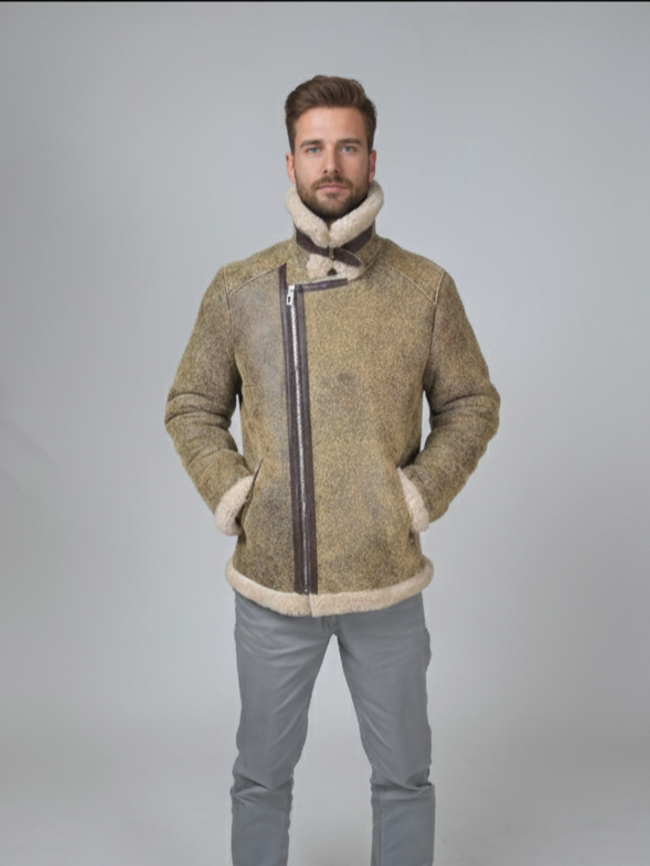 Irwing, 72 cm. - Lamb Crackle - Mand - Beige