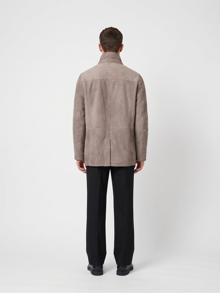 Jack, 80 cm. Suede Lamb - Man Light Grey