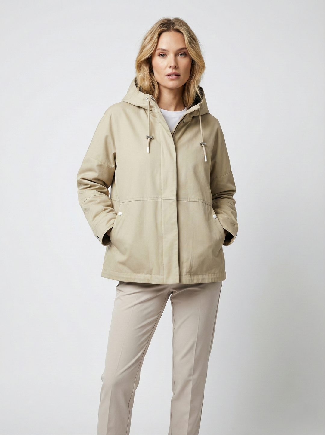 Isaia, 62 cm. - textíl - Konur - dökk beige