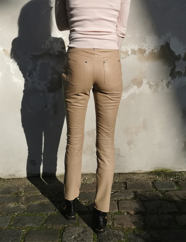 Ny Jill Buks - Lamme Nappa Læder - Dame - Beige