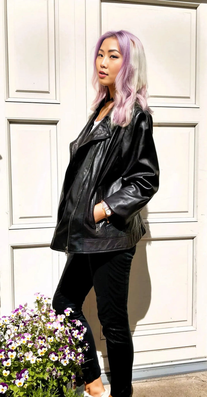 Bella - XL - Lamb Malli Leather - Women - Black