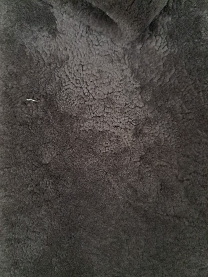 Filuka, 100 cm. - krage - krøllete lam - kvinner - taupe