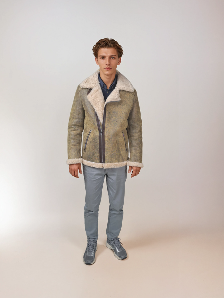 Irwing, 72 cm. - Lamb Crackle - Mand - Beige