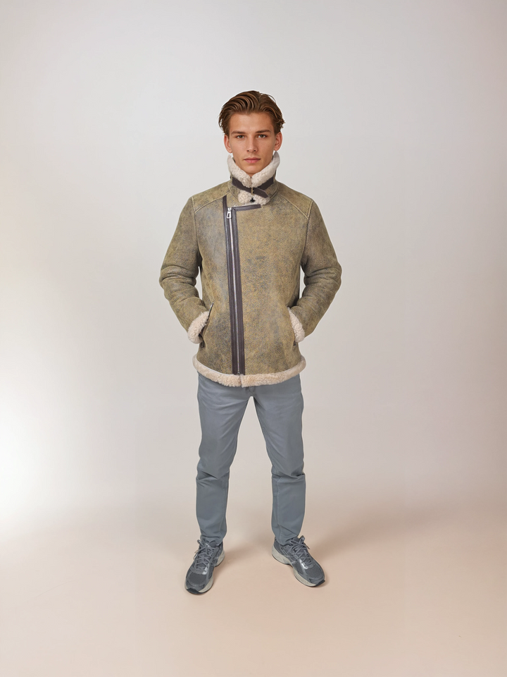 Irwing, 72 cm. - Lamb Crackle - Mand - Beige