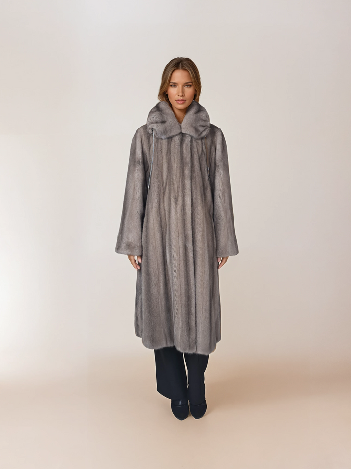 Alina, 110 cm. - Mink Let Out - Kvinder - Sølvblå