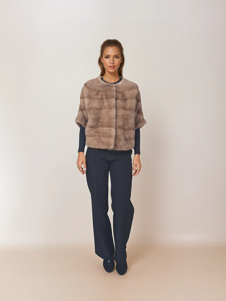 Tulle, 50 cm. - Mink - Women - Pastel / Mink Pels - Levinsky - Kvinde