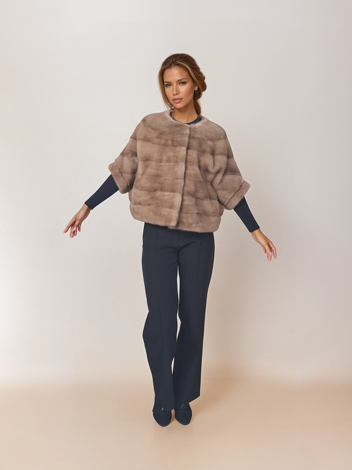 Tulle, 50 cm. - Mink - Women - Pastel / Mink Pels - Levinsky - Kvinde