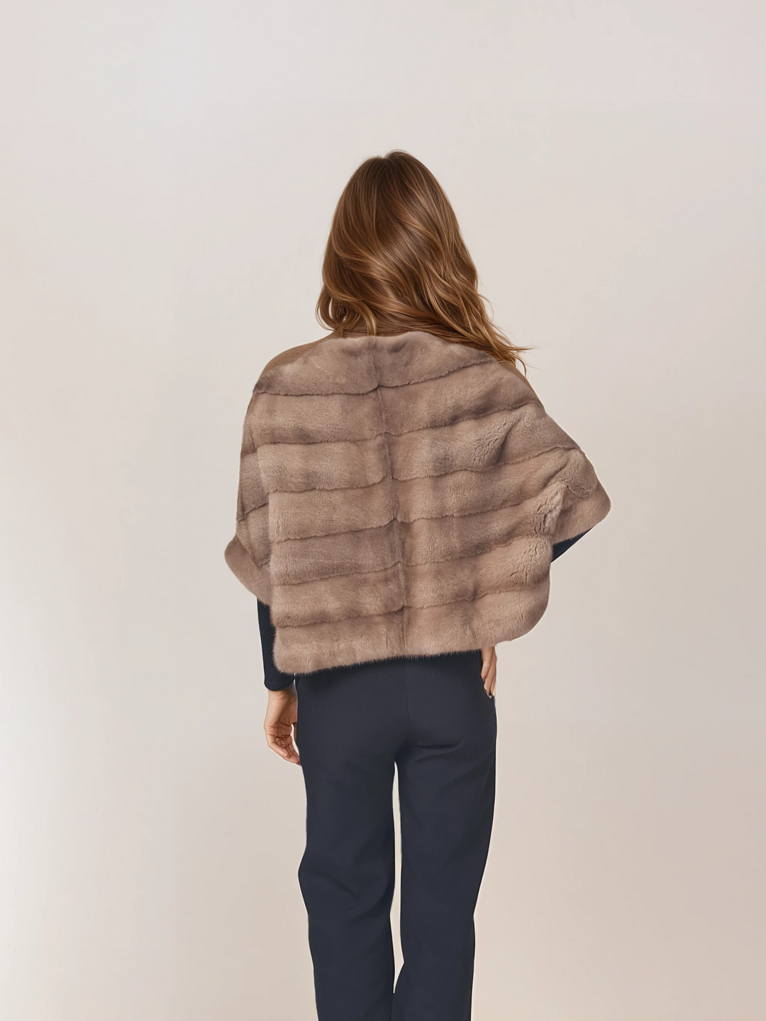 Tulle, 50 cm. - Mink - Women - Pastel / Mink Pels - Levinsky - Kvinde