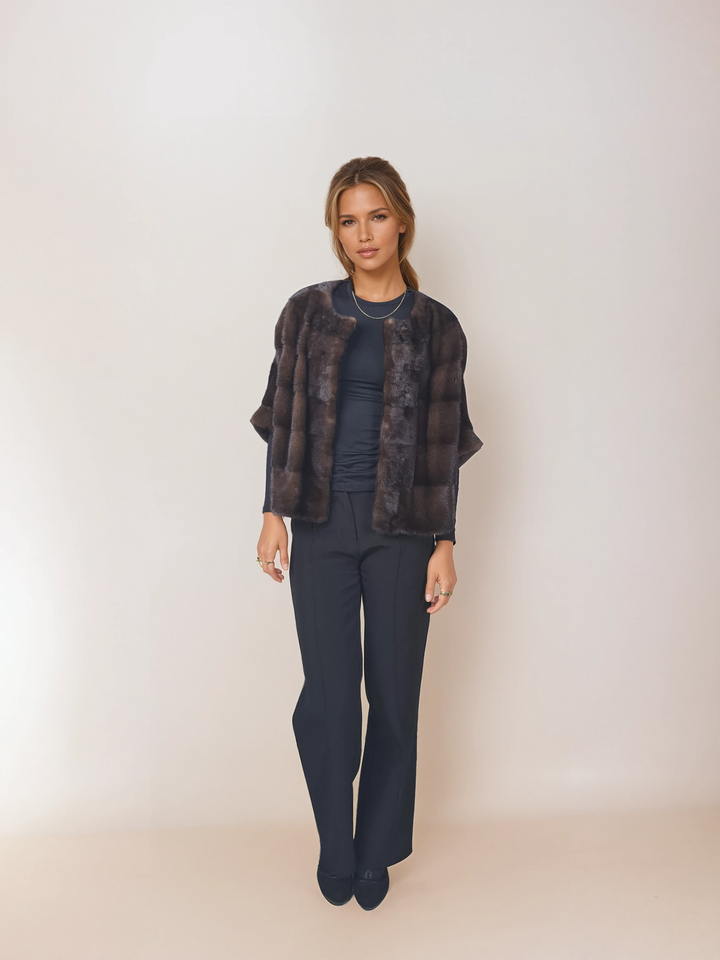 Tyl, 50 cm. - Mink - Kvinder - Brun