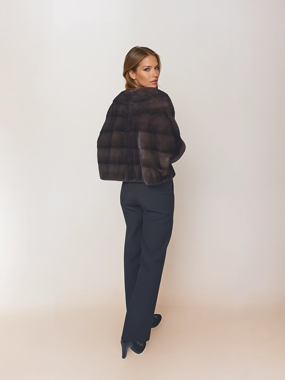 Tyl, 50 cm. - Mink - Kvinder - Brun