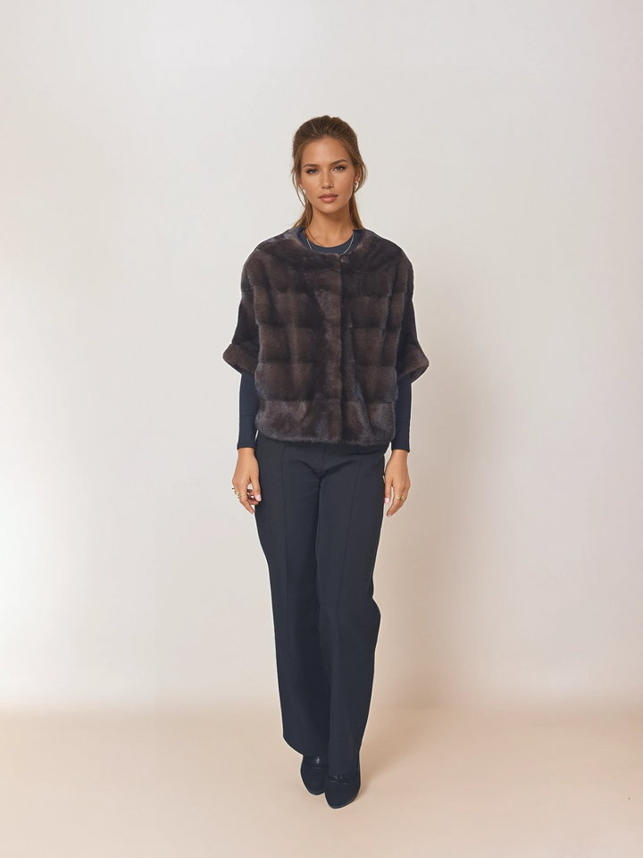 Tyl, 50 cm. - Mink - Kvinder - Brun