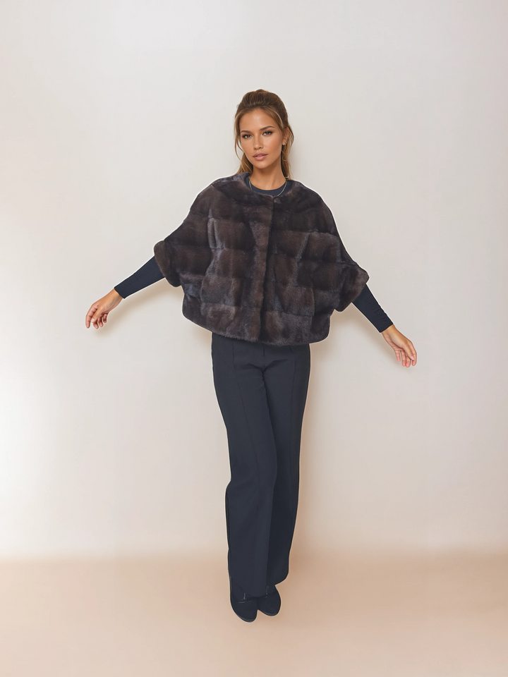 Tyl, 50 cm. - Mink - Kvinder - Brun