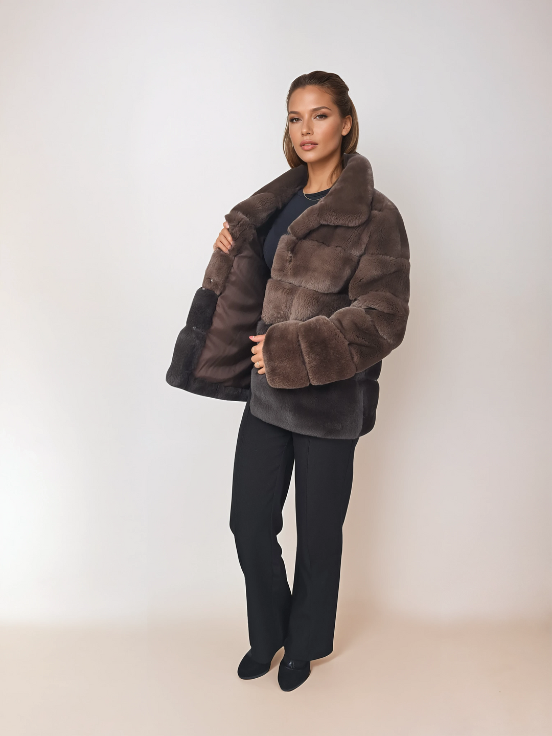 Hanon, 65 cm. - Rex - Naiset - pastelli ja suklaa