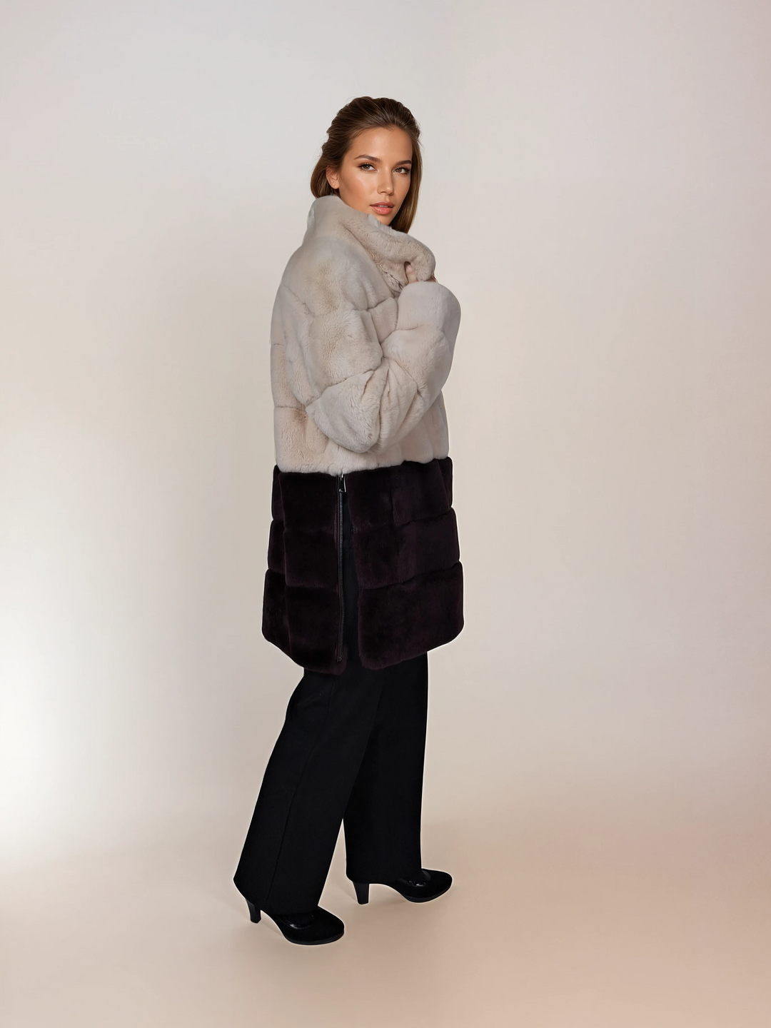 Hachan, 80 cm. - Rex - Kvinder - Elfenben og vin