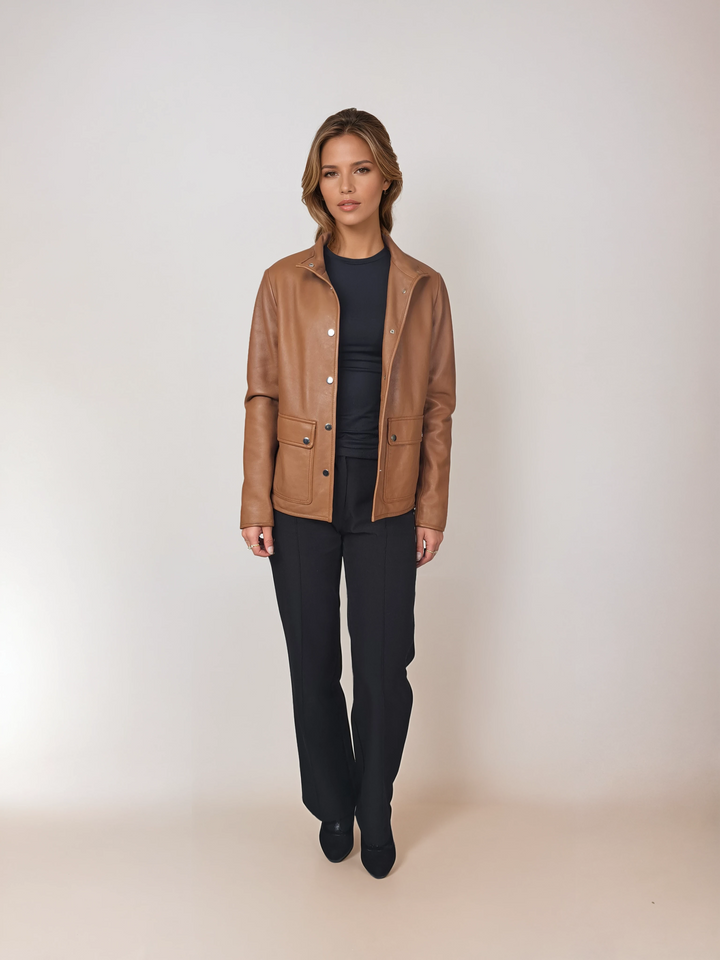 Illina, 61 cm. - Agneau Dior Cuir - Femmes - Caramel