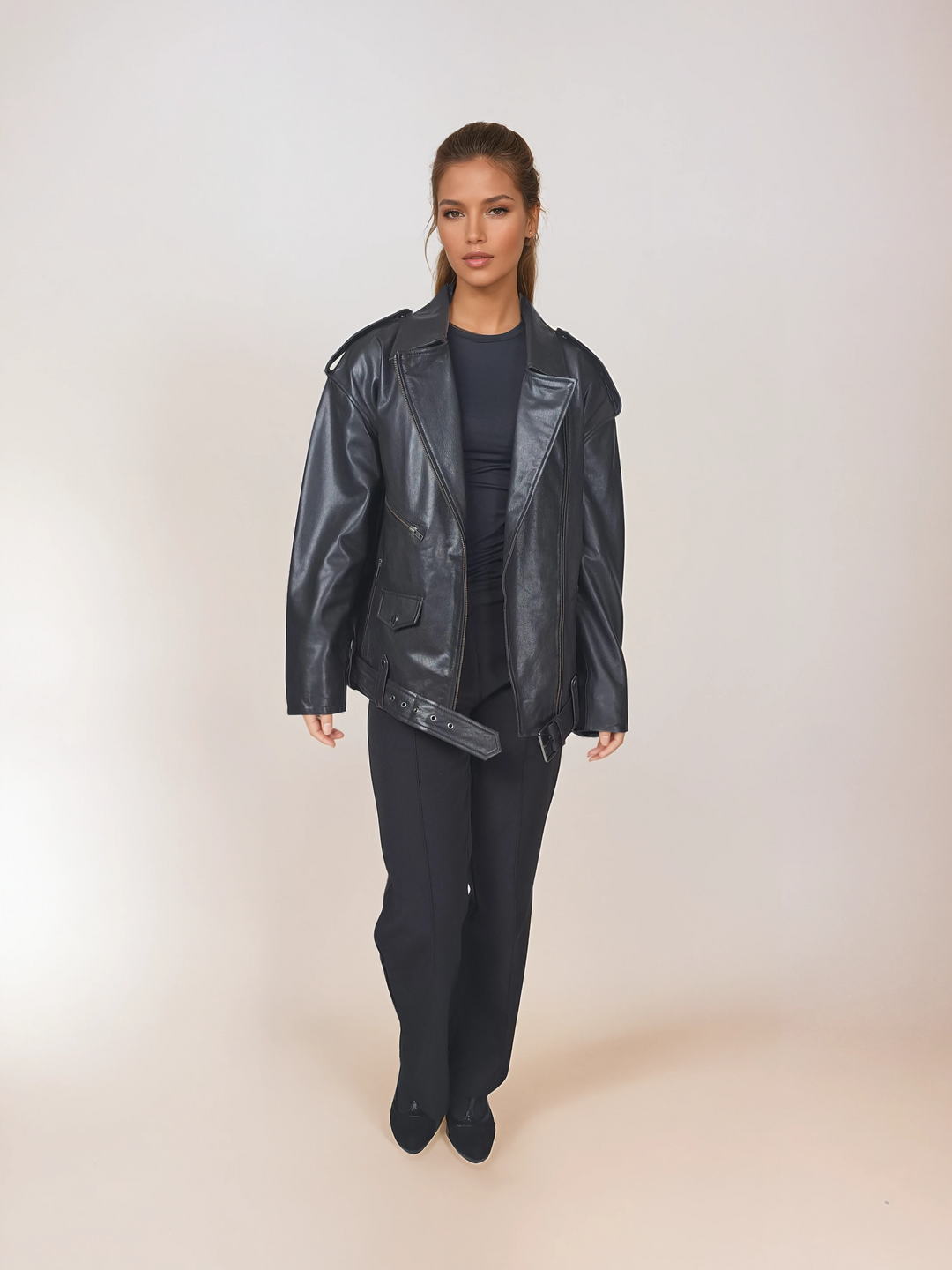 Illy, 62 cm. - Getläder - Dam - Svart