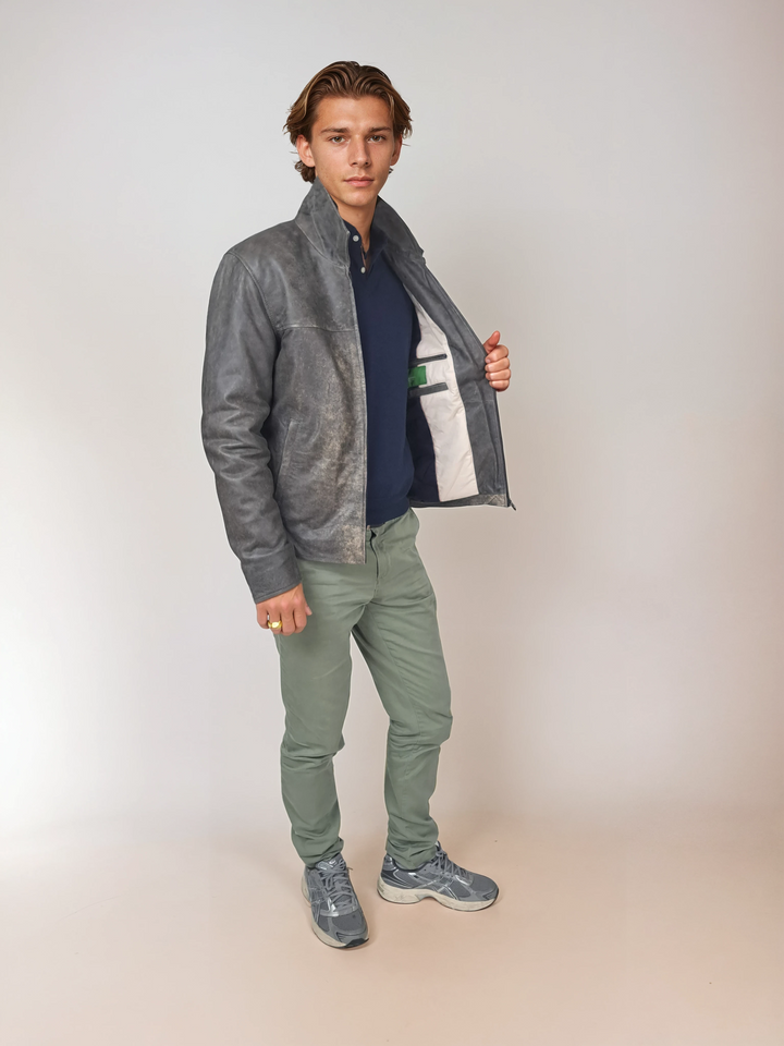 James Dean, 67 cm. - Sheep Leather - Man - Grey