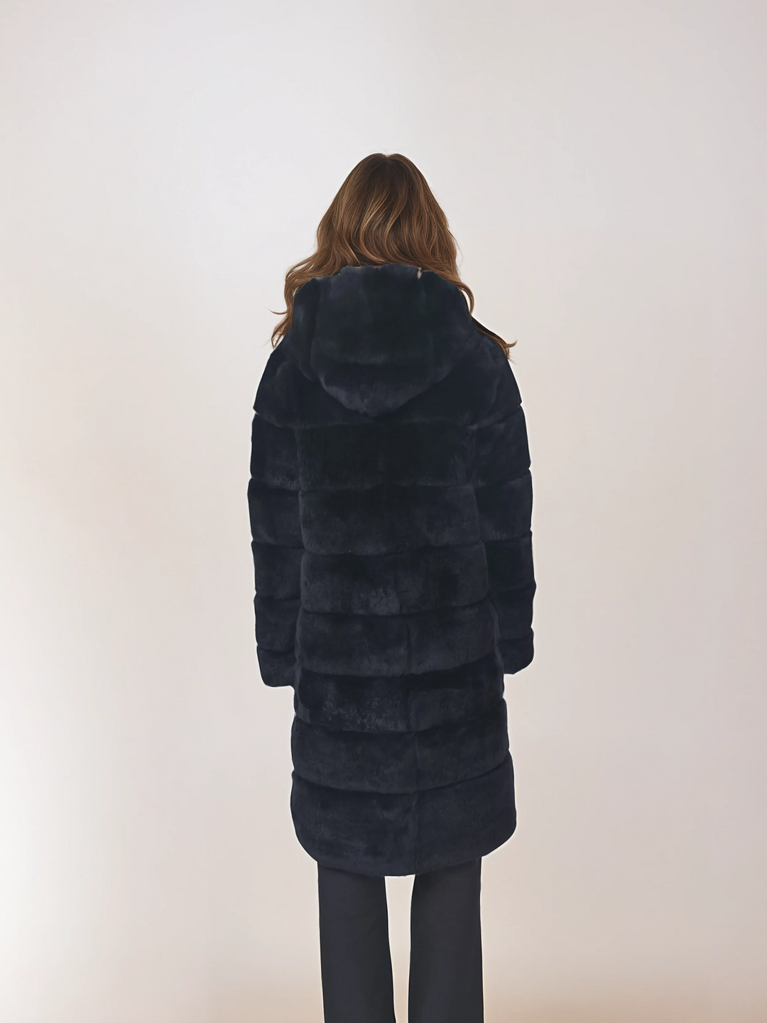 Petrovski, 100 cm. - Hætte - Rex - Damer - Sort