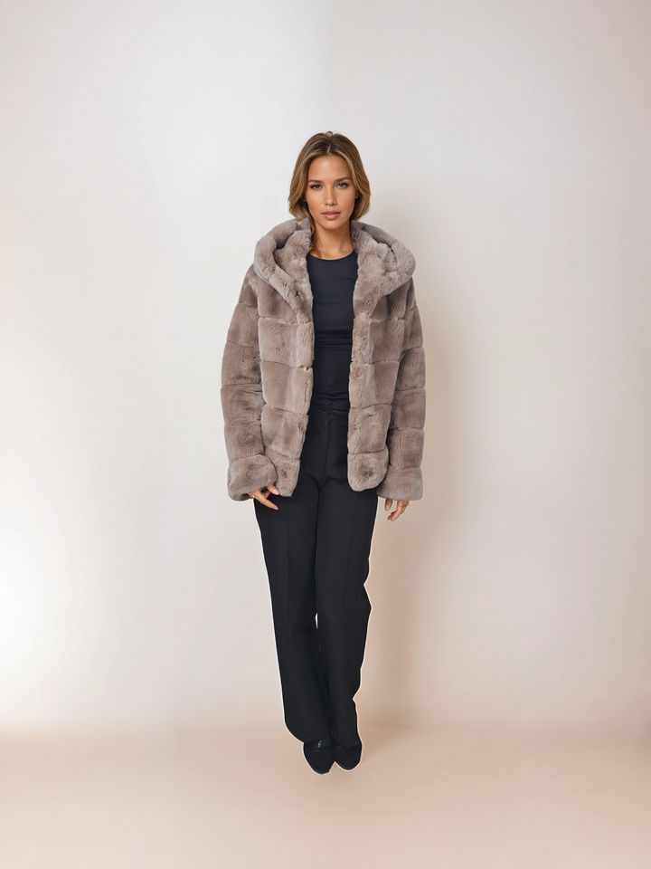 Petrovski, 60 cm. - Hood - Rex - Femmes - Cafe Latte