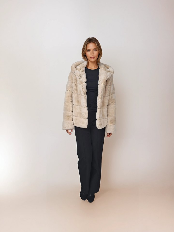 Petrovski, 60 cm. - Hood - Rex - Femmes - Crème